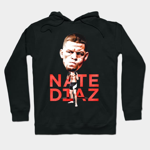 Nate Diaz Bobblehead Cartoon Hoodie by SavageRootsMMA